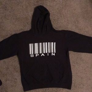 Spain Black Hoodie